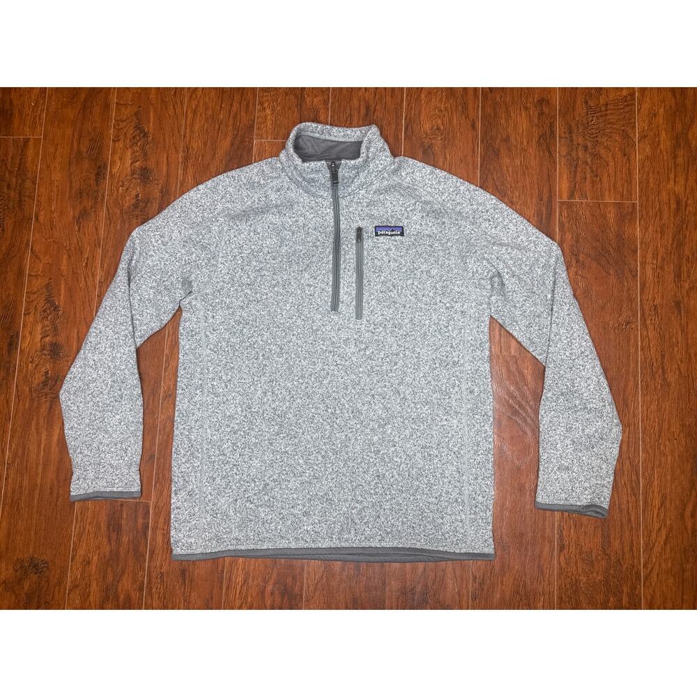 Patagonia Better Sweater Mens Small Gray Long Sleeve 1/4 Zip Outdoors Hike